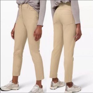 Lululemon City Sleek 5 Pocket 7/8 Pant
Color: Trench
Size: 2